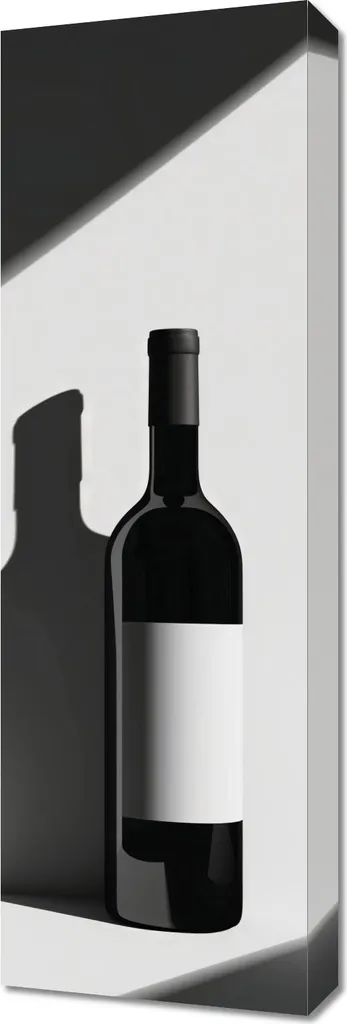 Quadro Decorativo Bottiglia di Vino 30x90 | Stampa HD per Sommelier