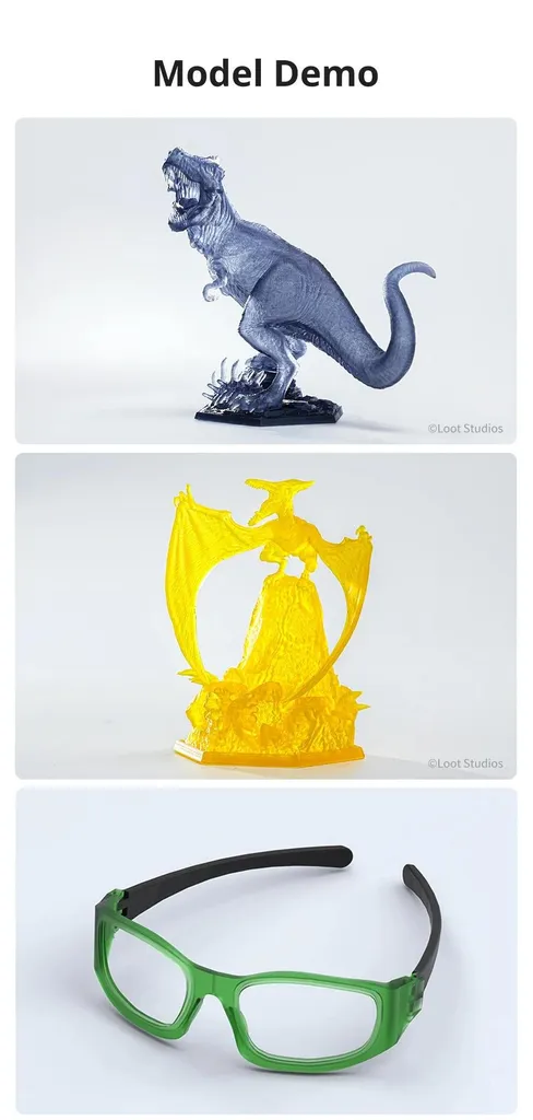 Résine 3D pour Pièces Techniques Pro 2 Verte - Type ABS Haute Solidité - 4