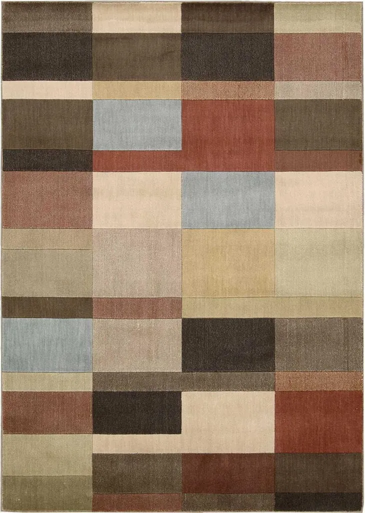 Tapis PADRIAN tissé main esprit seventies - Texture douce et durable