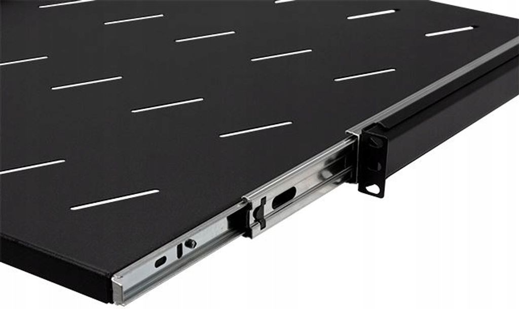 Server Fachboden 19 Zoll 1HE 550 mm RACK Standard Schwarz Stalflex