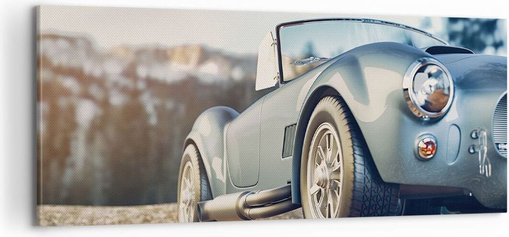 Bild auf Leinwand - Leinwandbild - Einteilig - Kobra Sport Auto - 100x40cm - Wand Bild - Wanddeko - Wandbilder - Leinwanddruck - Bilder - Wanddekor...