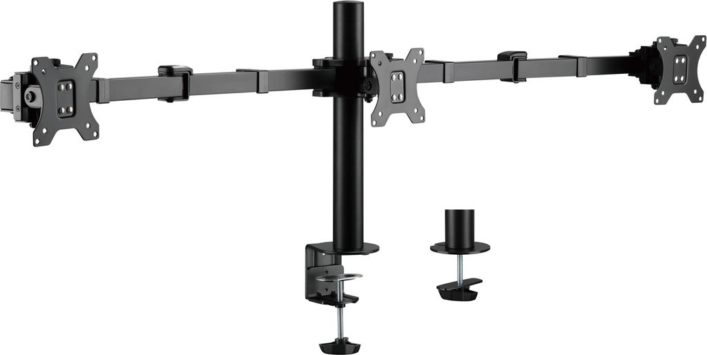 LogiLink Monitorhalterung für 3 Monitore 17-27" schwarz Produktbild 