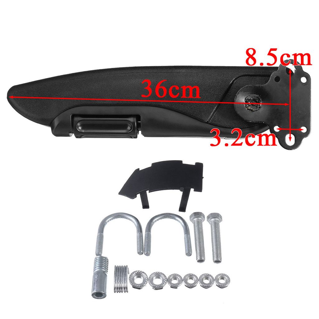 Auto Armlehnenpolster Universal - Einstellbare Ellenbogenstütze Schwarz-Rot