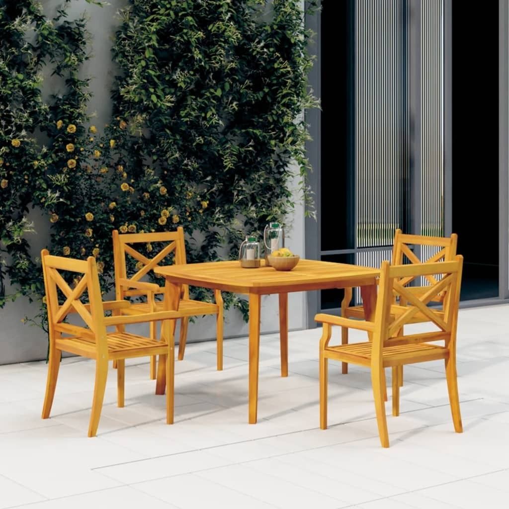 Maison Exclusive - Gartentisch 110x110x75 cm Massivholz Akazie