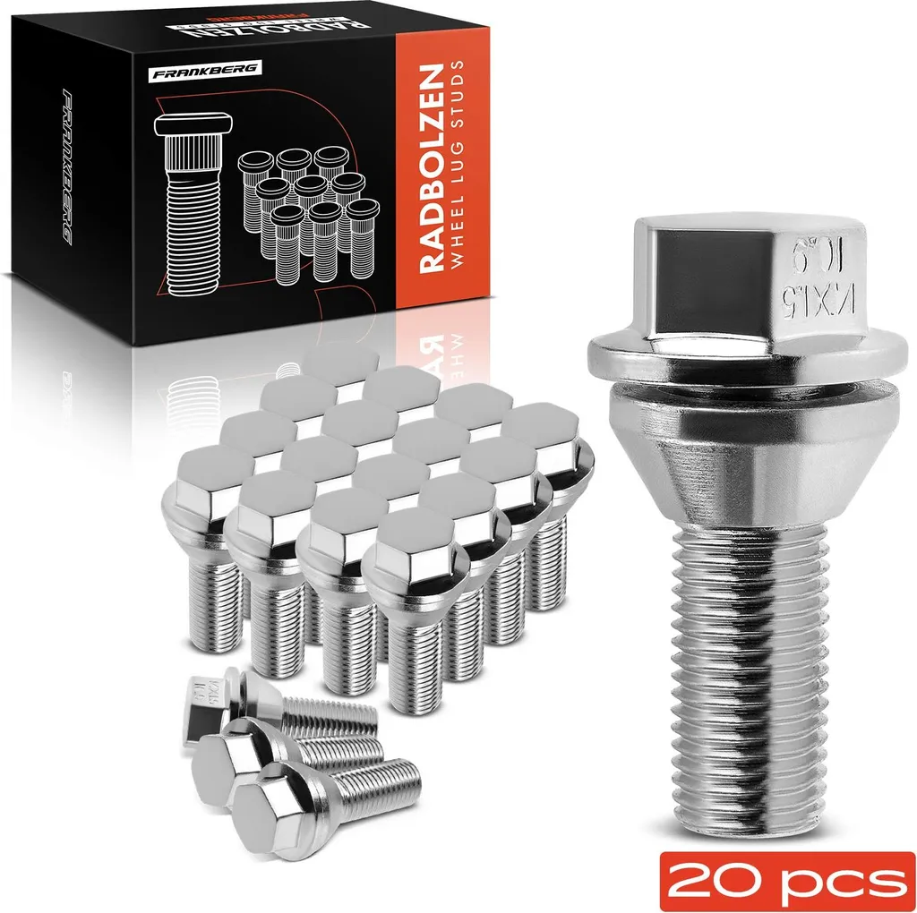 Vis de Roue Robustes pour Volvo S60 et S80 - Pack de 20 Pièces Frankberg