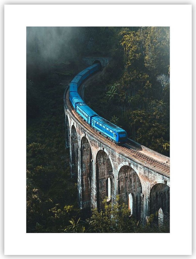 Poster - Poster ohne Rahmen - Zug Hogwarts Express - 30x40 cm - Wand Bild - Wanddeko - Wandbilder - Kunstposter - Wandposter - Bilder - Kunstdruck ...