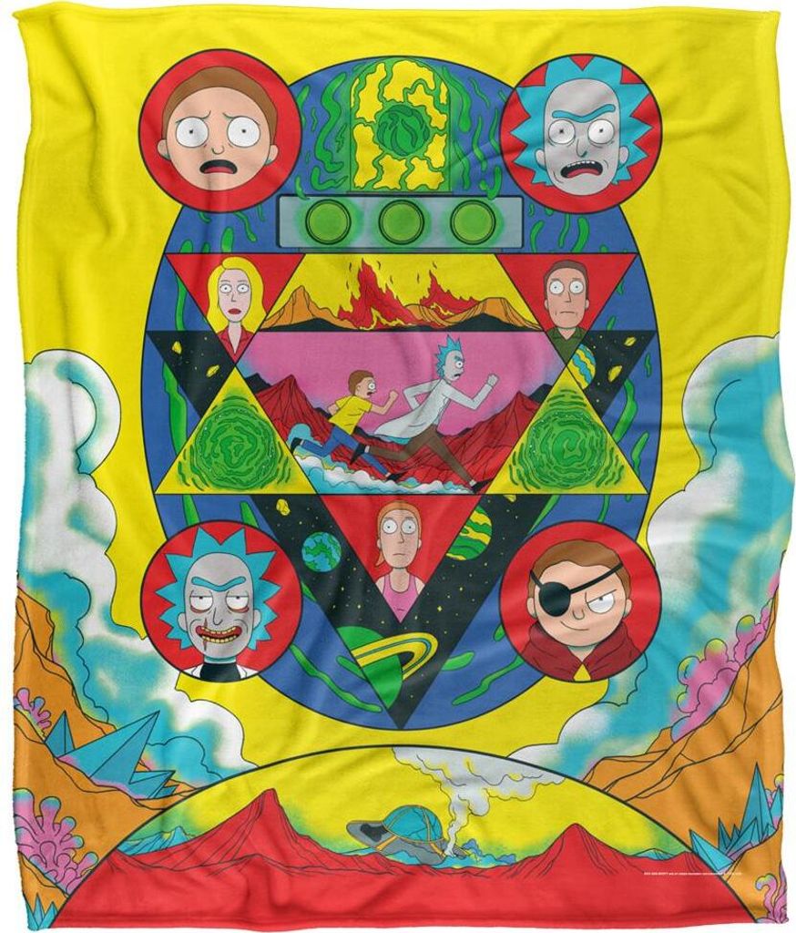 Rick And Morty - Decke, Abstrakt TV18767 (Einheitsgröße) (Bunt)