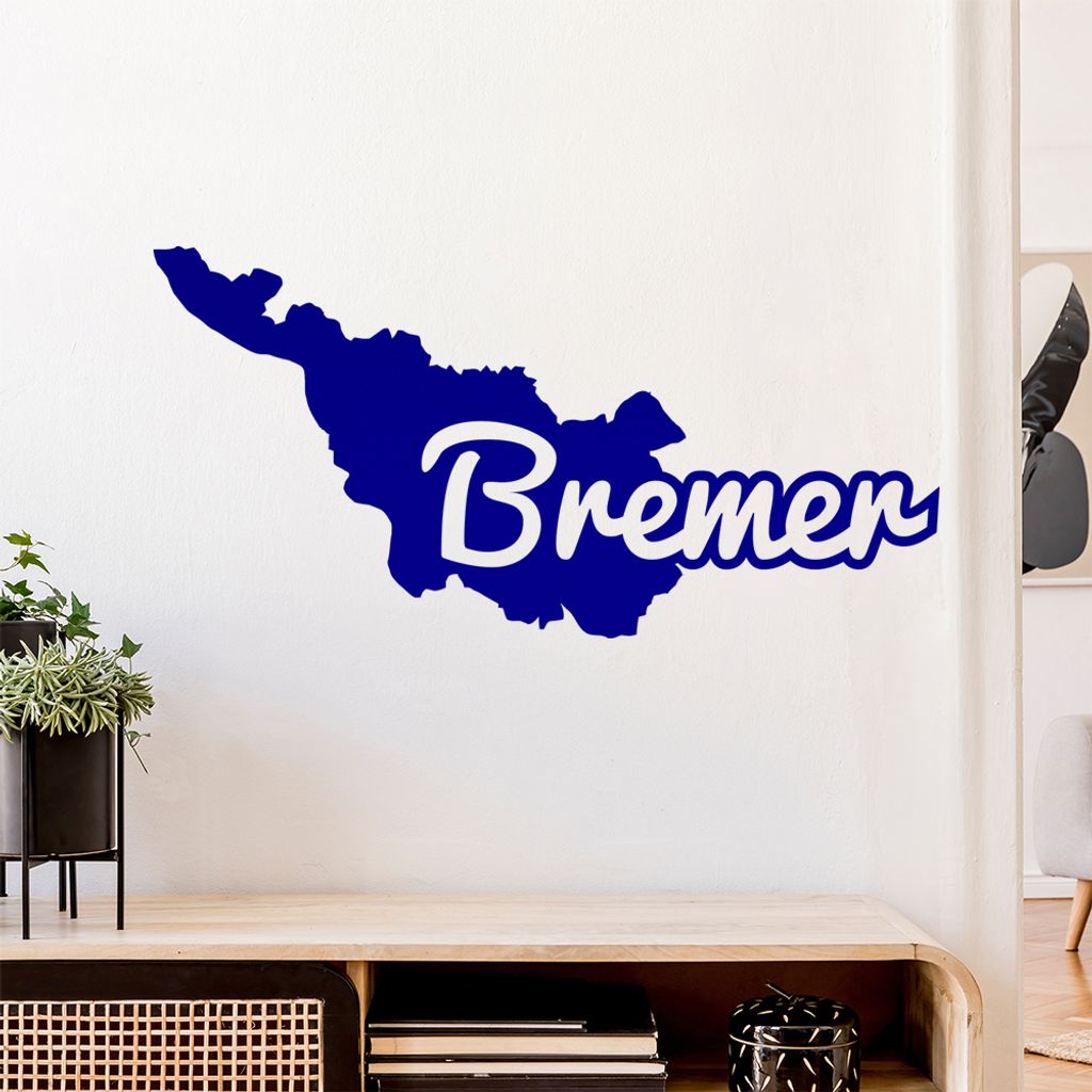 Bremen Bremer Herkunft Wandtattoo Wandaufkleber Wall Sticker - Dekoration, Küche, Wohnzimmer, Schlafzimmer, Badezimmer