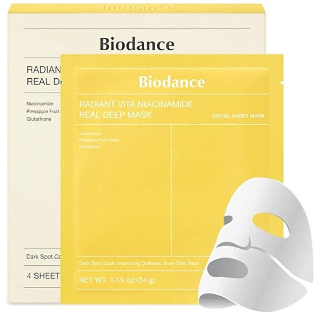 Biodance Radiant Vita Niacinamide Real Deep Mask 4er Pack Image du produit 
