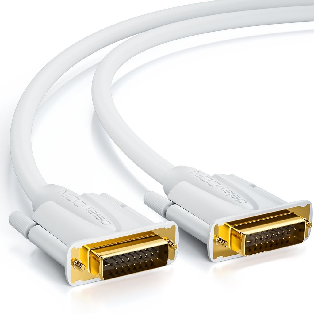 DeleyCON 1m DVI Cable Dual Link 24+1 Resolution HDTV