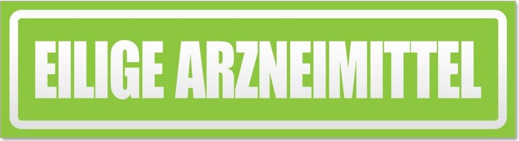 Eilige Arzneimittel invertiert Magnetschild Schild magnetisch