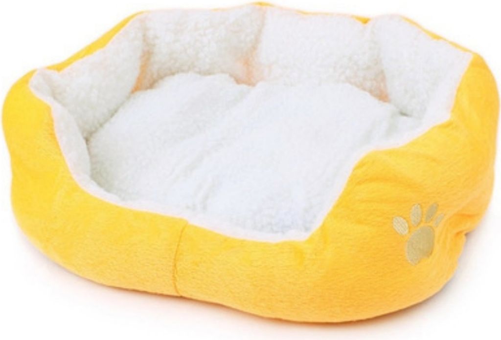 50x40cm Katzenbett Katzenkissen Katzensofa Katzenkorb Katzendecke, Hundebett Katzenbett Hundekorb für Hunde und Katzen, gelb, 50 cm, 40 cm