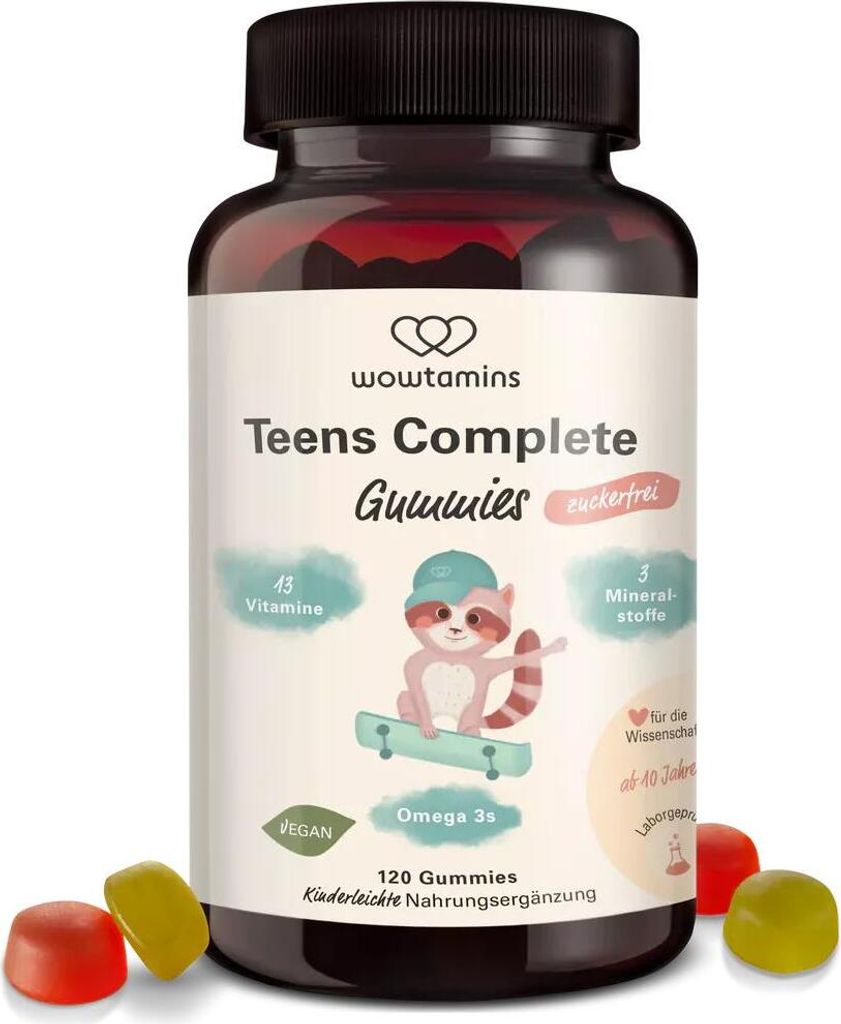 Teens Complete Fruchtgummis Vitamine zuckerfrei 120 St Produktbild 