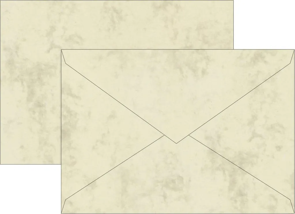 Enveloppe C5 Chamois BRUNNEN 105141611 en Papier Premium Lot de 5 ex