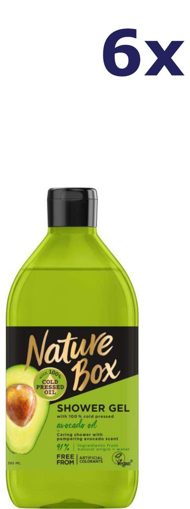 6x Nature Box Showergel avocado 385ml Produktbild 