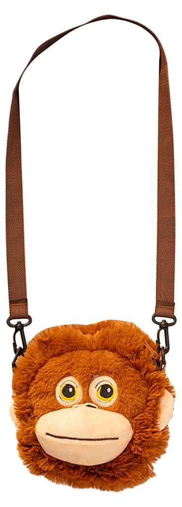 Realistisches Gorilla-Plüschtier, weicher Stoffaffe mit beweglichen Gliedmaßen und detaillierten Fingern, wandelbarer Rucksack, Schultertasche, k...