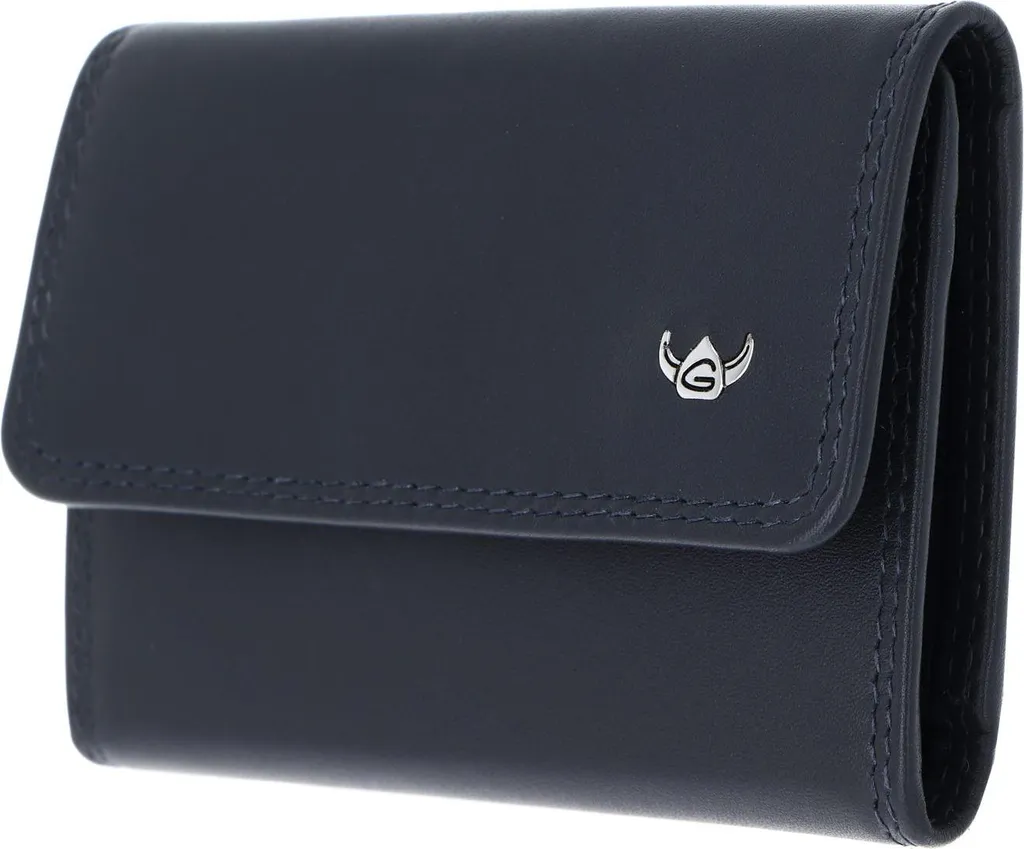 Golden Head Pelle caso chiave Polo Schlüsseletui 5180 Marineblau blu scuro