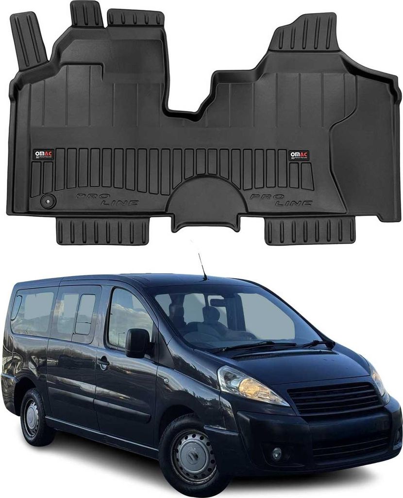 OMAC Gummi Fußmatten für Fiat Scudo 3 2006-2016 Premium TPE Automatten 1tlg