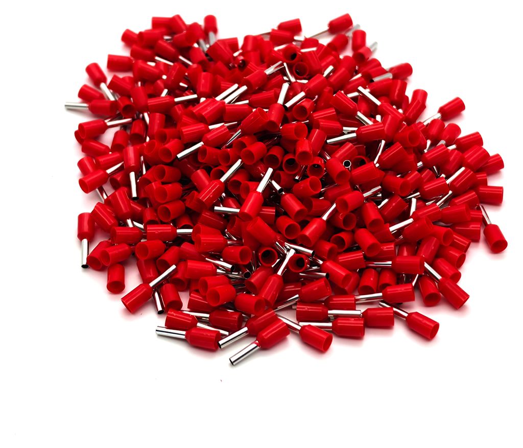 Aderendhülsen isoliert 1,5 mm² Rot 100 Stück nach DIN 46228 Produktbild 