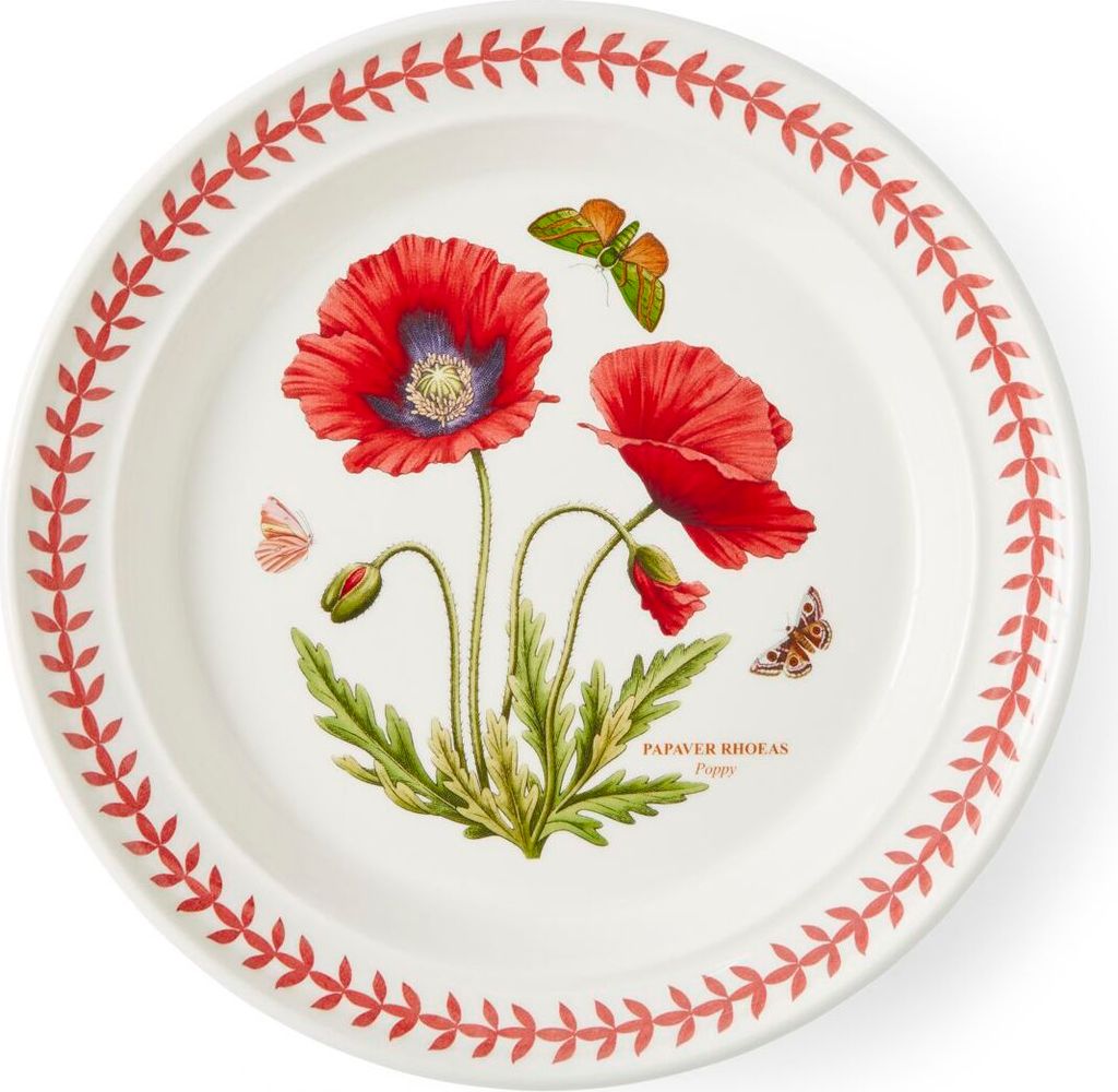 Portmeirion Keramik Speiseteller Botanic Garden Meadow Mohnblume