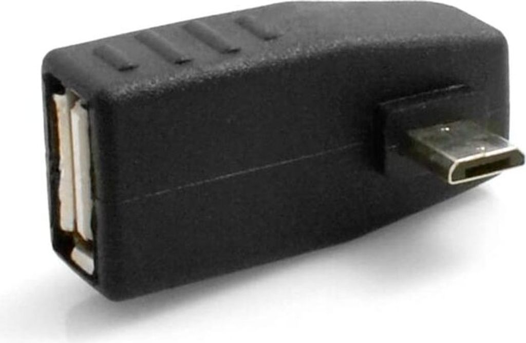 System-S USB A (Female) zu Micro USB Stecker Adapter 90° Rechts gewinkelt Adapter Kabel