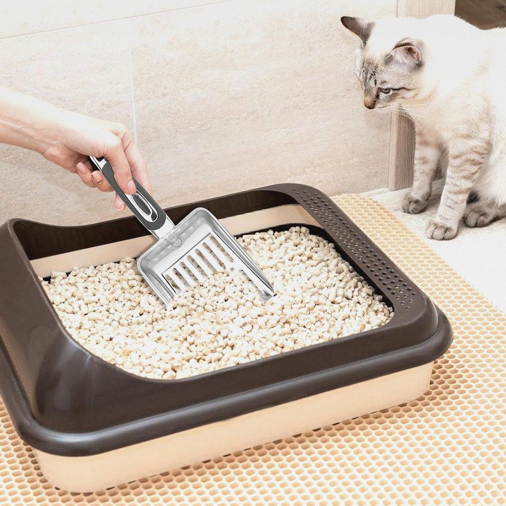 Katzenstreu Schaufel für die Katzentoiletten Reinigung - Zur Entfernung von Tierkot mit Einer Schaufel | Kätzchen Streu Aufheber - Für Mehrere H...