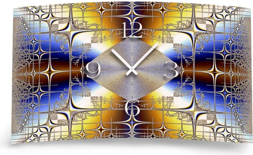 Horloge murale design moderne dixtime 3D-0356 décor psychédélique