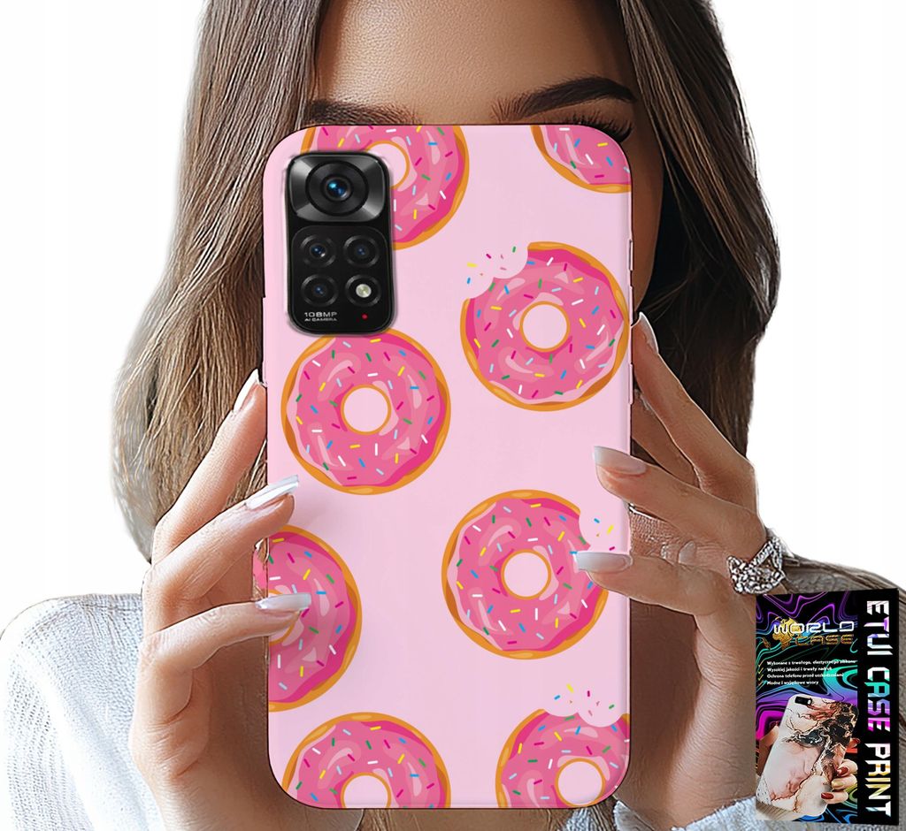 Hülle Für Xiaomi Note 11 Pro - Design Mit Zuckerüberzogenen Donuts