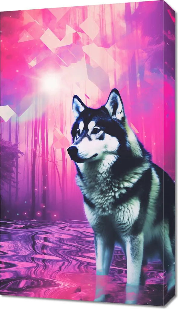Image Esprit du loup 40x70 cm - Déco murale pour habiller un mur vide