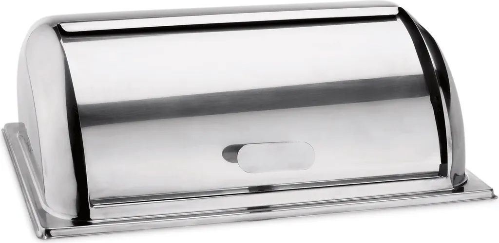 Couvercle GN 1/1 Roll Top en acier nickel-chrome pour bac gastro