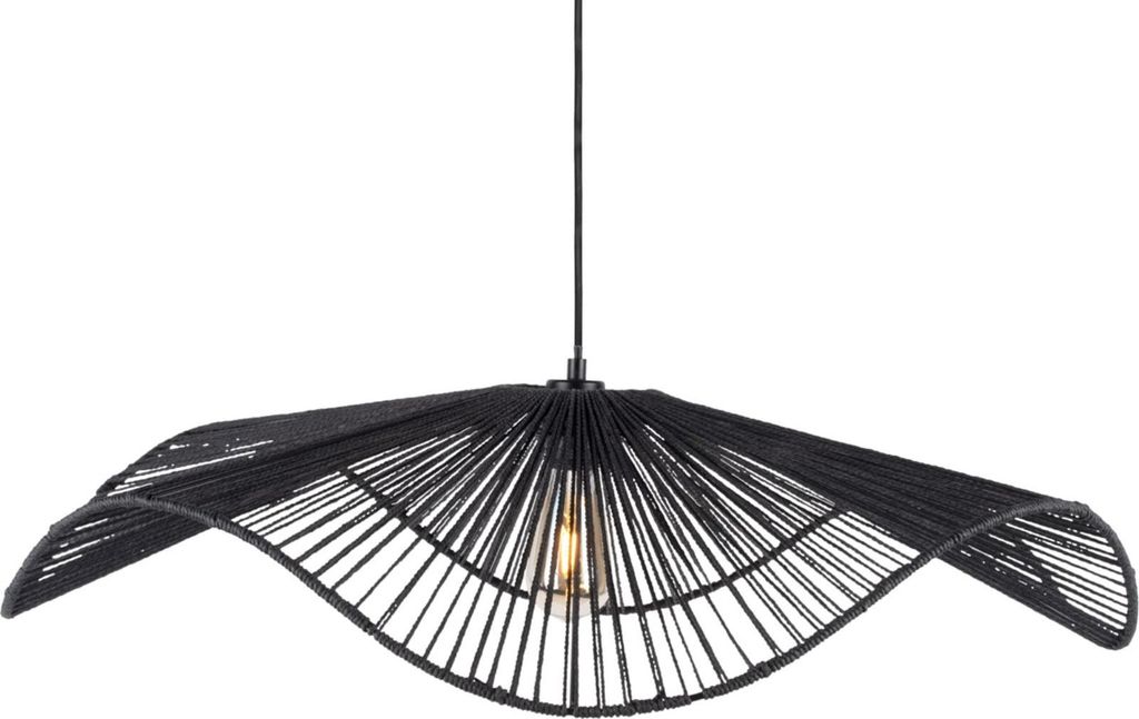 Leitmotiv - Hängeleuchte Sombra Large - Schwarz - 80x80x19cm Hängelampe - Esstischlampe - Wohnzimmerlampe - Schlafzimmerlampe - Wohnzimmer