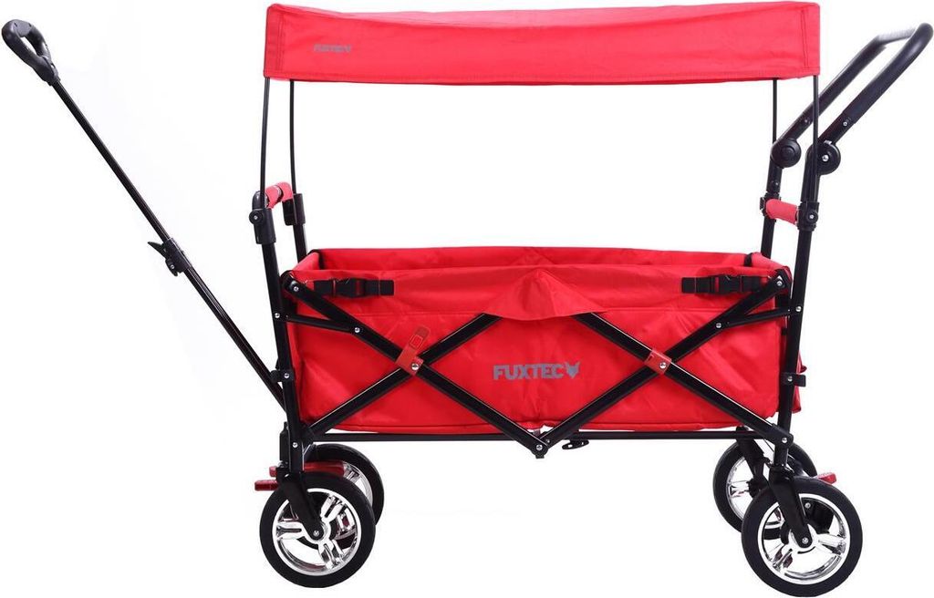 FUXTEC Bollerwagen Rot FX-CT700 - mit Sonnendach | bis 75Kg Produktbild 