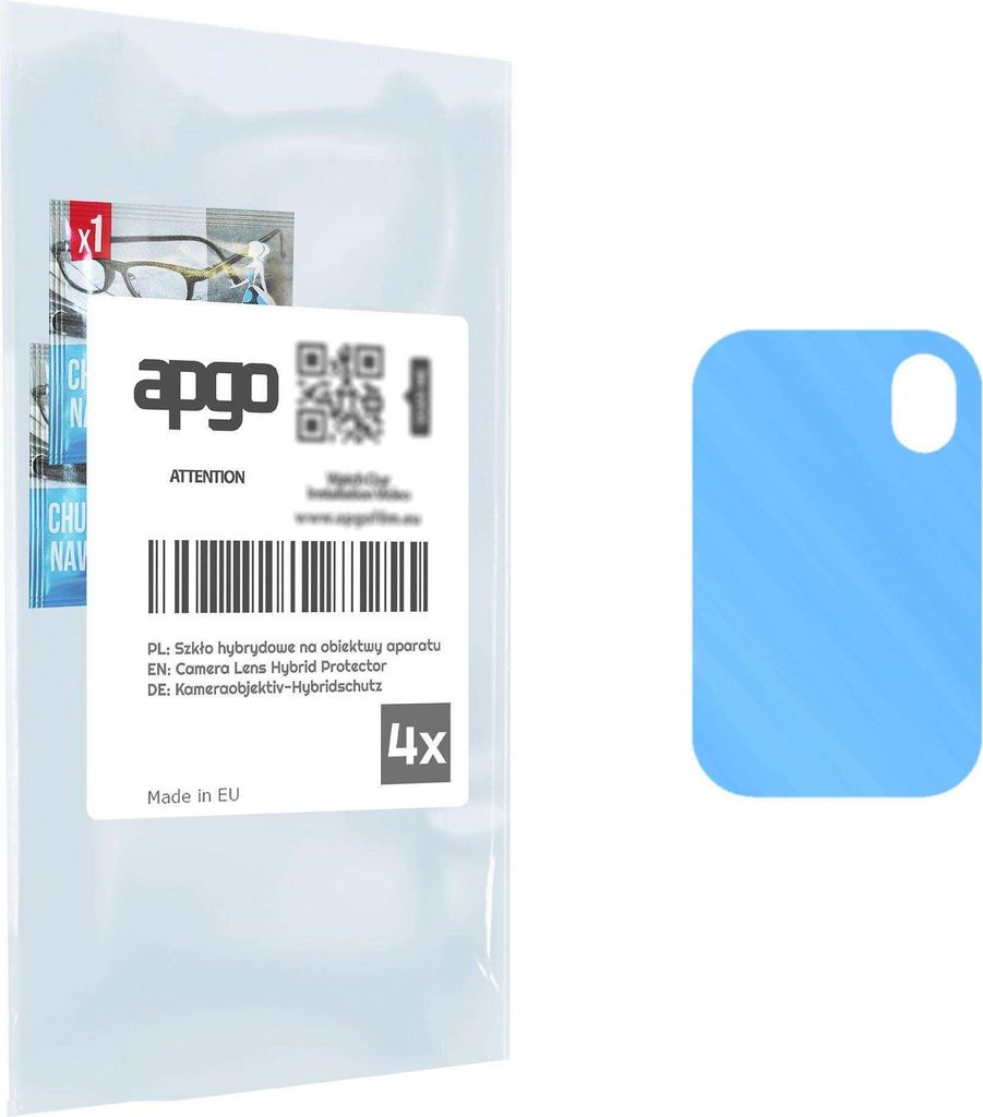apgo 4 Stück Hybrid Kameraschutz, Kamera-Schutzglas kompatibel mit Poco M3 MZB087AIN, Linsenschutz, 9H Härte, Schutz für Kameraobjektiv, Anti-Kr...