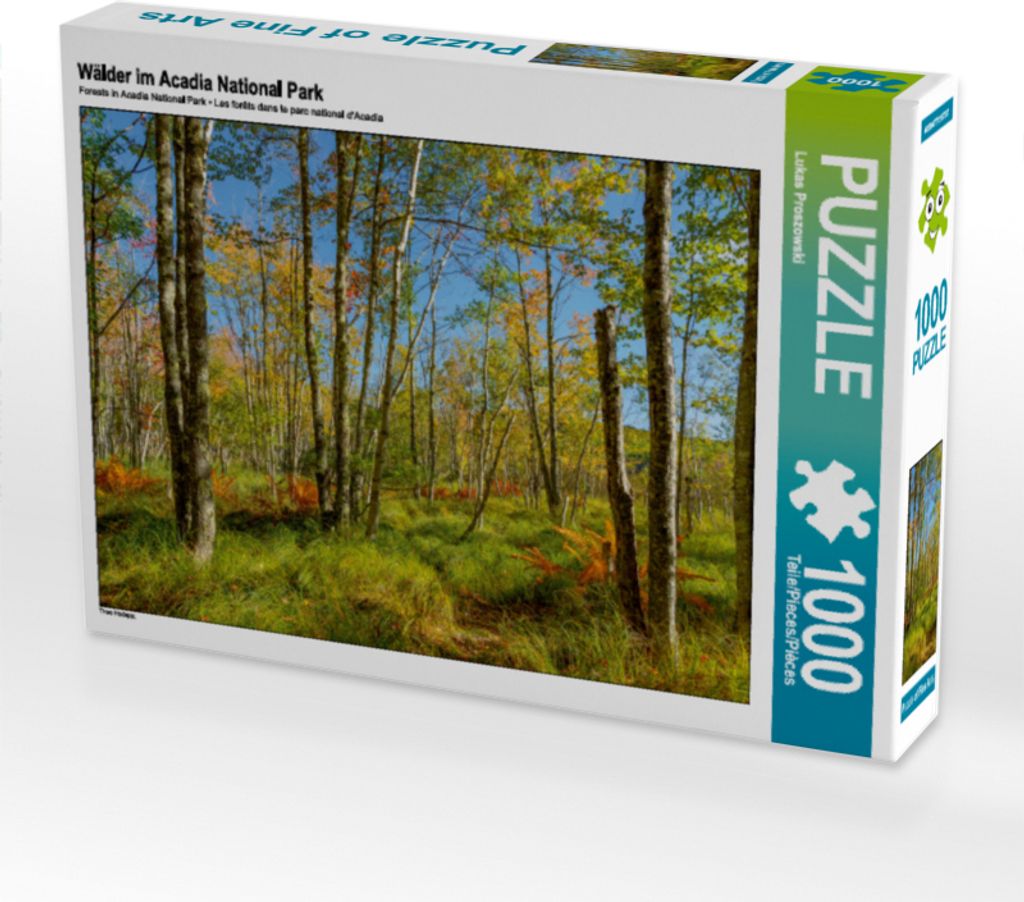 CALVENDO Puzzle Wälder im Acadia National Park | 1000 Teile Lege-Größe 64x48cm Foto-Puzzle für glückliche Stunden