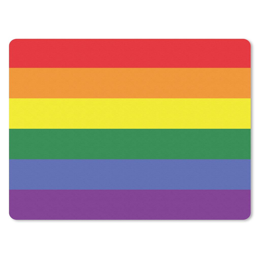MuchoWow Mauspad Mousepad Stolz - Regenbogen - Liebe 40x30 cm - Mousepads - Maus Mat - Pad - Mausunterlage - Anti Rutsch