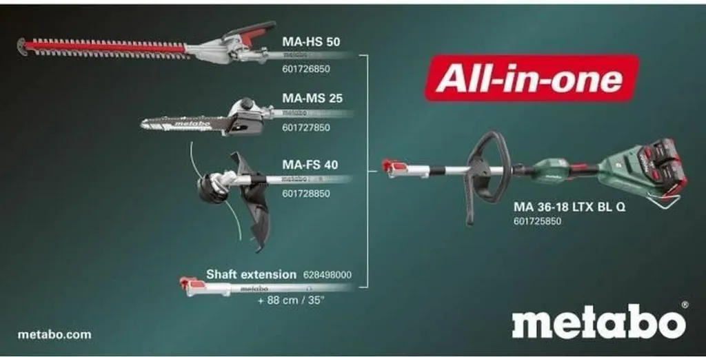 Tête de débroussailleuse Metabo MA-FS - Accessoire d'origine robuste