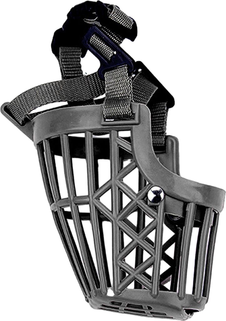 Maulkorb für Hunde, verstellbar, hohe Haltbarkeit, atmungsaktiver Kunststoff, sicherer Anti-Bell-Mundschutz, Heimtierbedarf