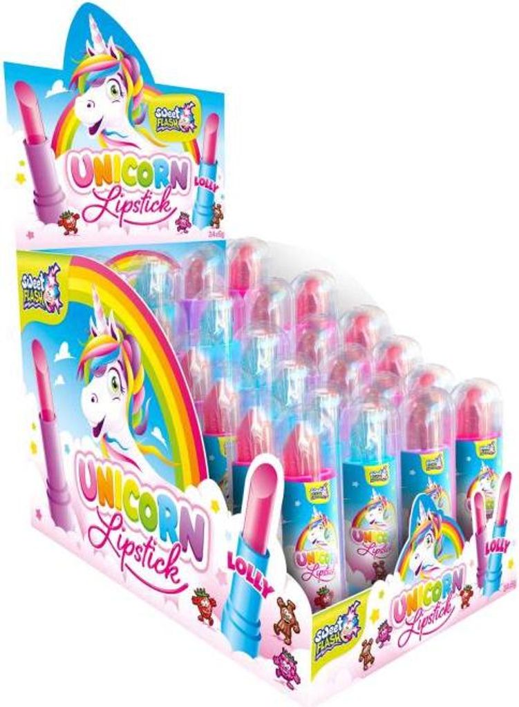Sweet Flash Unicorn Lipstick Lolly 24er Produktbild 