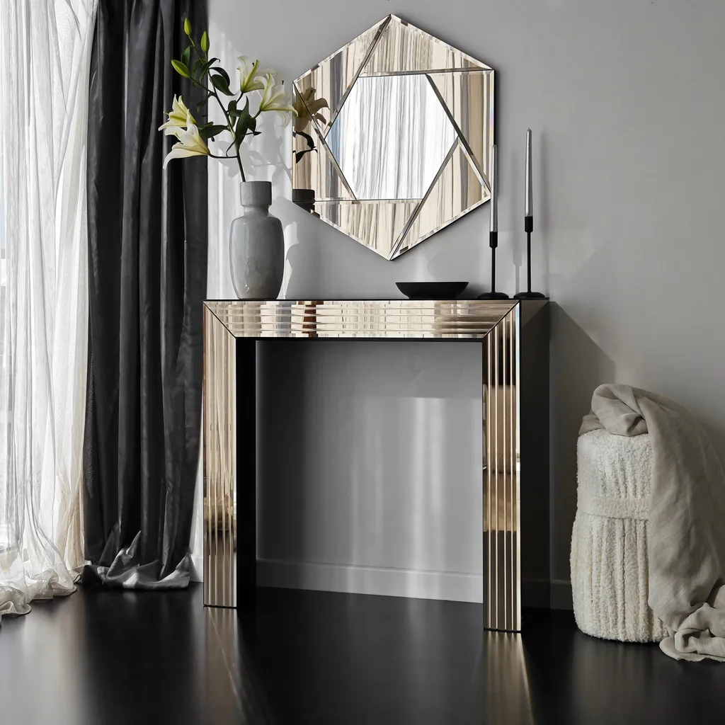 Miroir Mural Rectangulaire Bronze Status Skye Decor - Design 60x70 cm