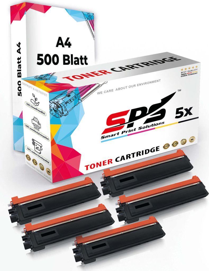 5x Multipack Set Kompatibel für Brother HL 3040 N (TN-230C, TN-230M, TN-230Y, TN-230BK) Toner