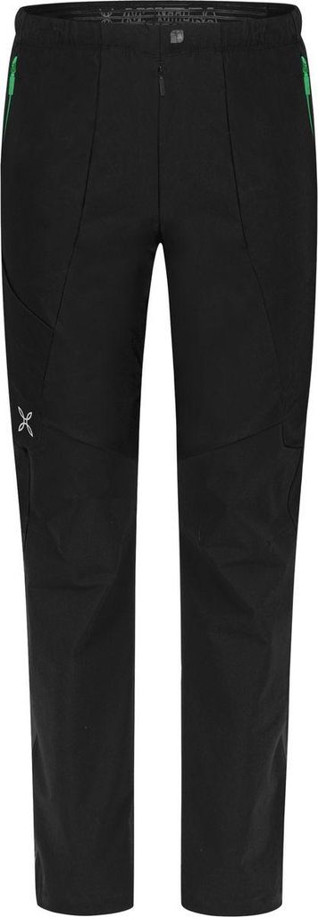 Rocky 2 Pants - Lange Kletterhose für Herren, Montura, Farbe:90241-BLACK/VIBE GREEN, Größe:L