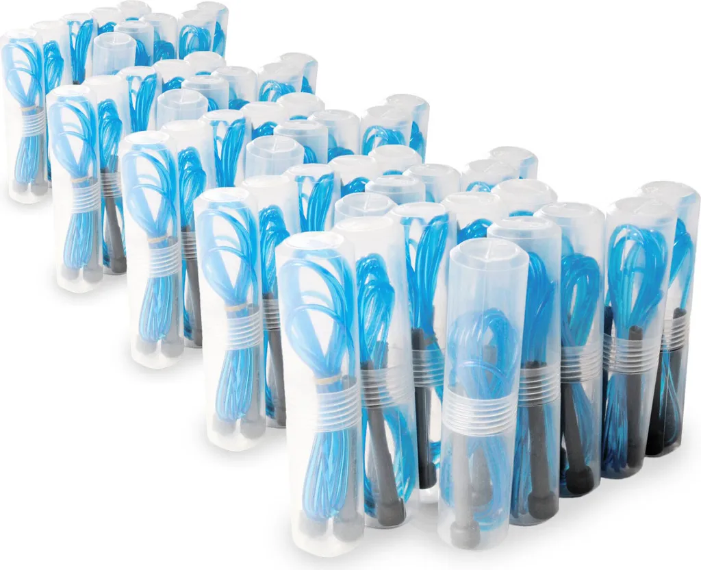 Corde à sauter en PVC bleu Kawanyo - Pack de 50 pour écoles et clubs