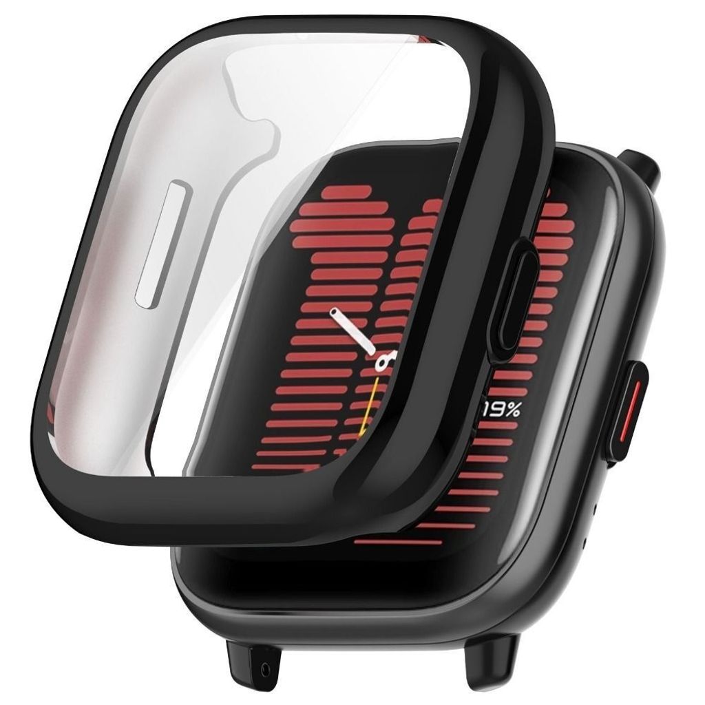 Strap-it Soft TPU Schutzhülle / Case - passend für Amazfit Active - Schwarz