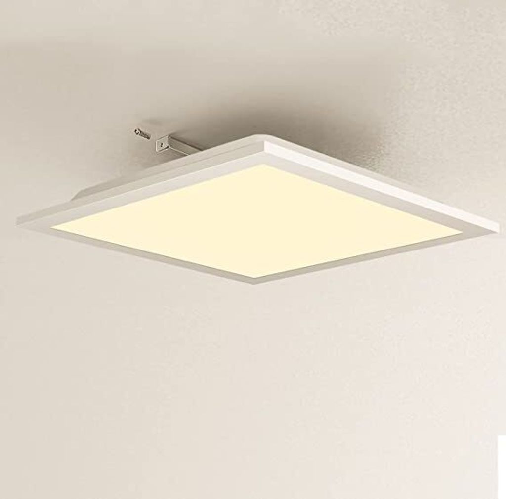 ZMH LED-Panel 30W 2400LM LED Deckenleuchte Flach, 3000K Warmweiss Deckenpanel 45X45cm für Büro Wohnzimmer Badezimmer