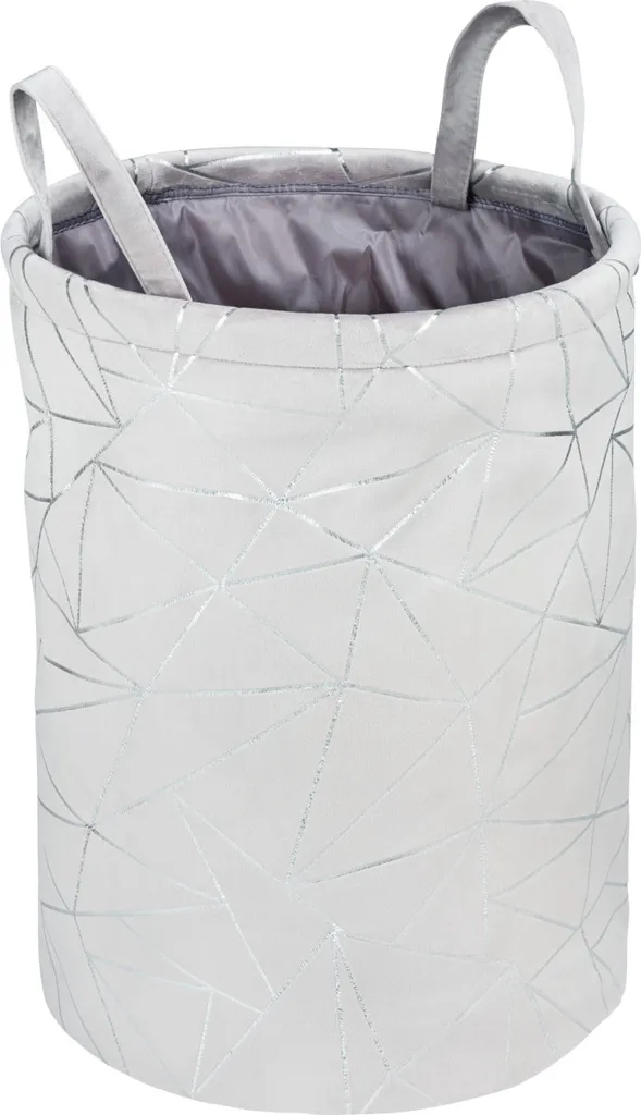 Cesto Biancheria WENKO Samira Grigio | 69L Feltro Arredo Bagno - 1