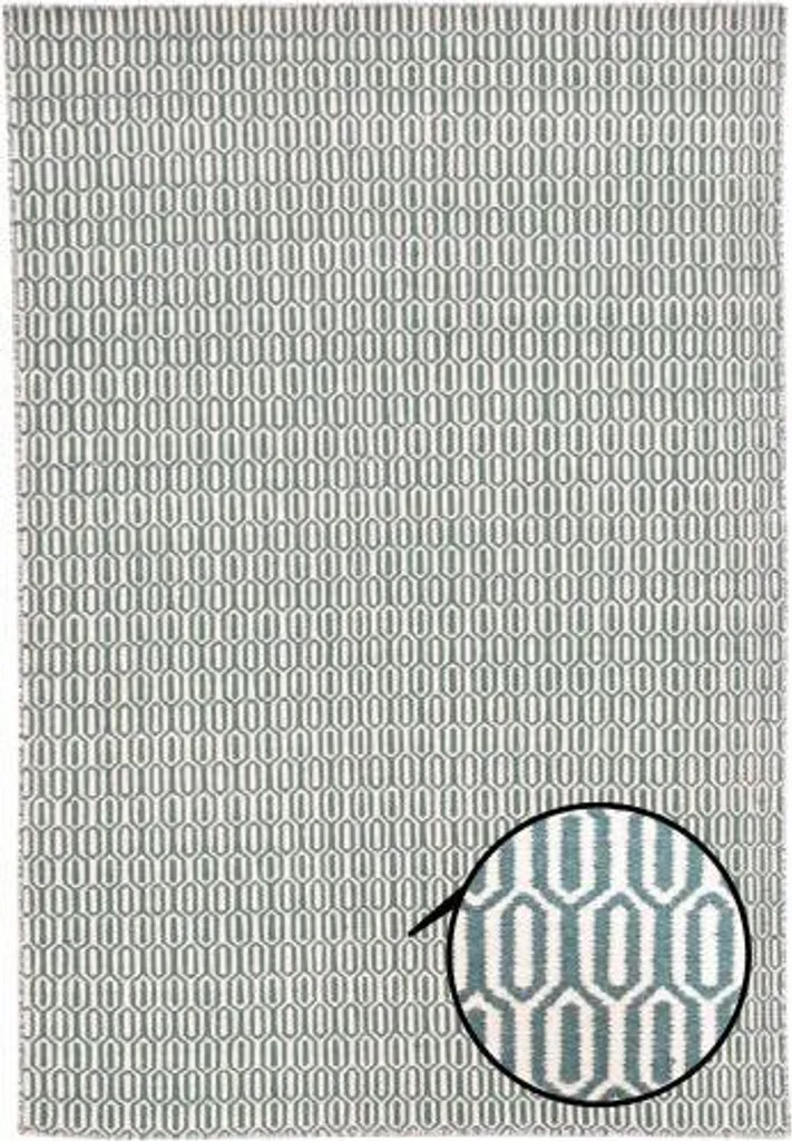 Tapis Serena sarcelle blanc 160x230 cm - Design moderne et élégant