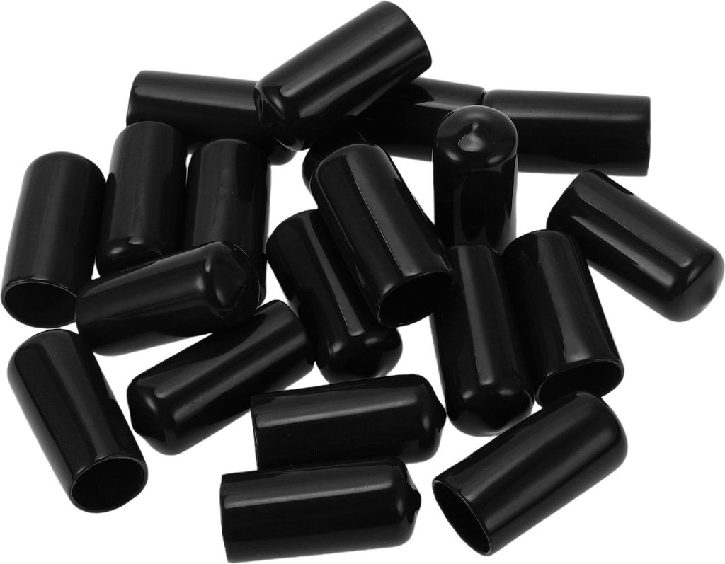 Radmutter Bolzen 19mm Felgen Reifenmutter Schrauben Staubschutzkappe Abdeckung Mutter Schutz PVC Schwarz 20 Stück