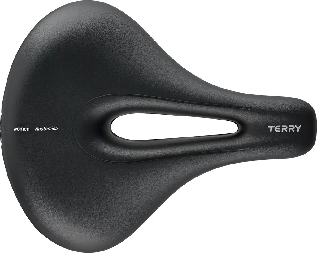 Selle de vélo femme Terry Anatomica noire - Équipement confort randonnée