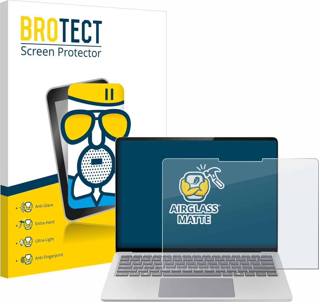BROTECT Entspiegelungs Schutzglas für Microsoft Surface Laptop 7 15" Schutzfolie Panzer Folie Glas Display Schutz matt