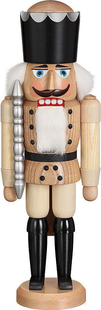 König natur (38cm) Nussknacker von Seiffener Volkskunst